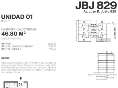 Juan B Justo 800, Piso 11