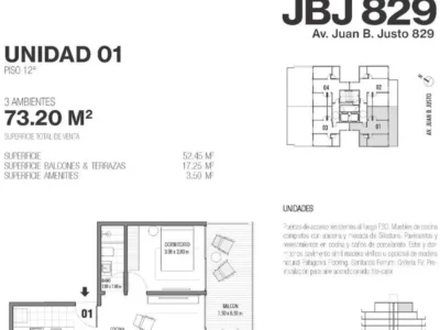 Juan B Justo 800, Piso 12